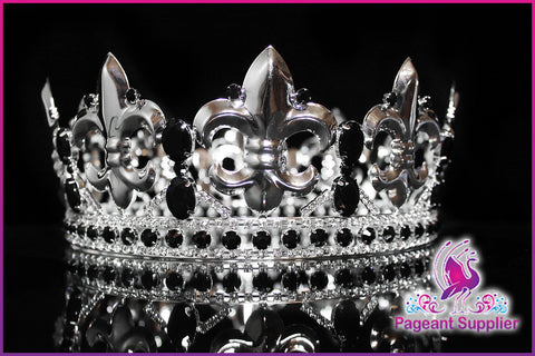 PROP Crown:  STOP--READ DESCRIPTION.  Closeout Extra Large Black Royal Highness